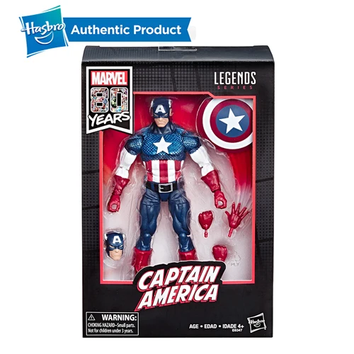 Captain America Hasbro Marvel легенды 6-дюймовый Капитан Америка Мощность и слава Эксклюзивный с мьельнир молотки Мстители, надежную защиту от повреждений, Hydra Arnim зола - Цвет: Captain America
