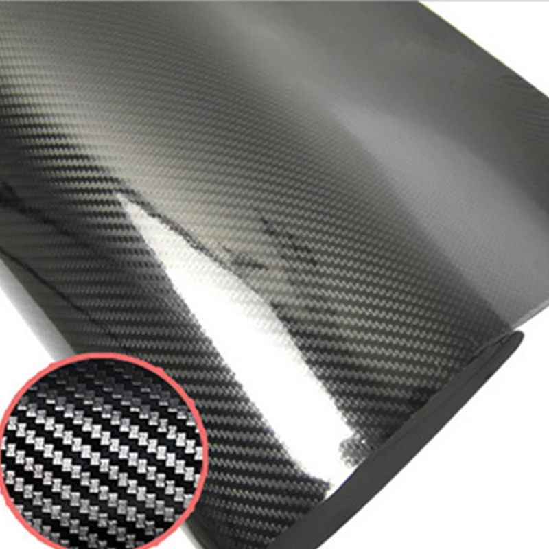 Виниловая пленка 5D из высокоглянцевого углеродного волокна для автостайлинга