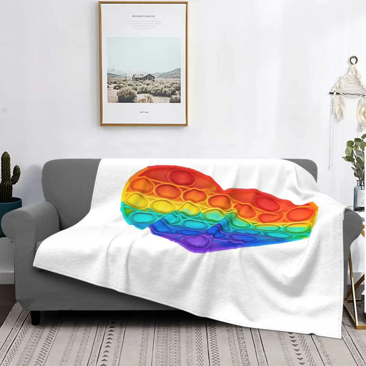 

Pop It-manta a cuadros para cama, sofar cama, пикник, толстовка с капюшоном, роскошная текстура manta textil