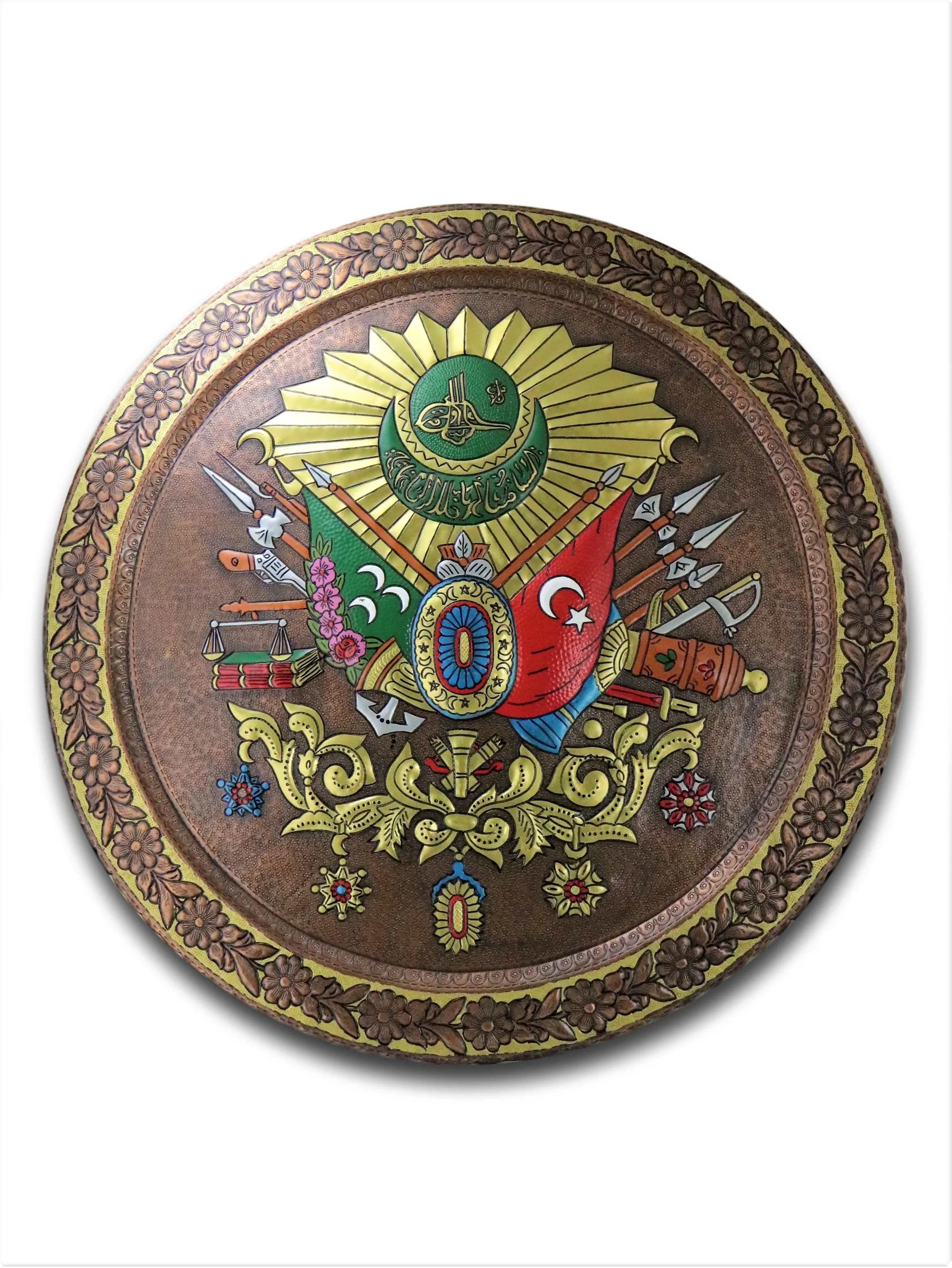 

Morya Copper Plate Decorative Art Room Home Wall Decor Canvas Painting Vintage Letters Poster Islamic Oil Painting Decoration