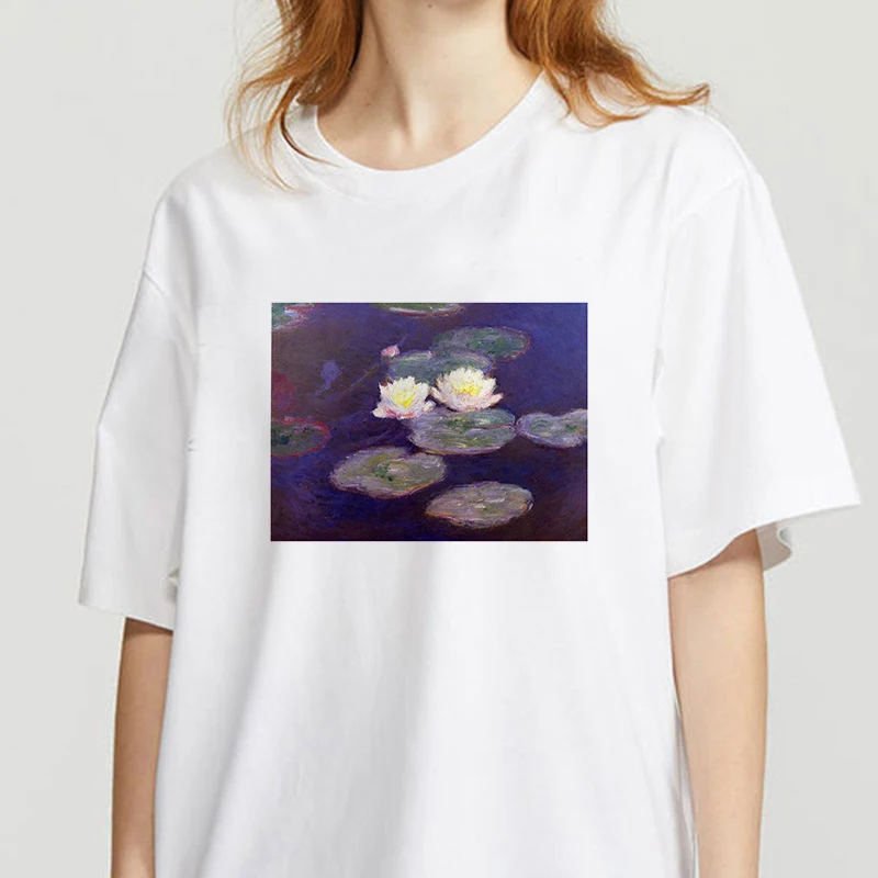 

Fashion Women T Shirt Harajuku Aesthetic Cute Funny Tshirt 90s Painting Ulzzang Casual Tops Tees T-shirt Female Clothes