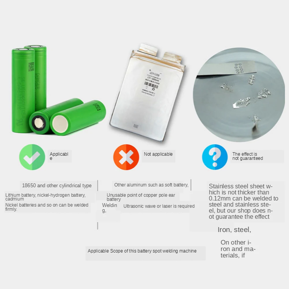 

With Soldering Pen Portable Aluminum Alloy 18650 Lithium Battery Mini Spot Control Board Auto Off DIY Nickel Belt