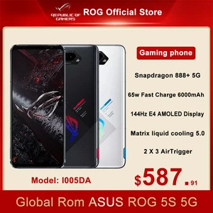 asus rog 5s 5s pro gaming phone snapdragon 888 144hz 18gb 512gb 5g 6 78 amoled 65w hyper charge 6000mah 64mp rog smartphone free global shipping