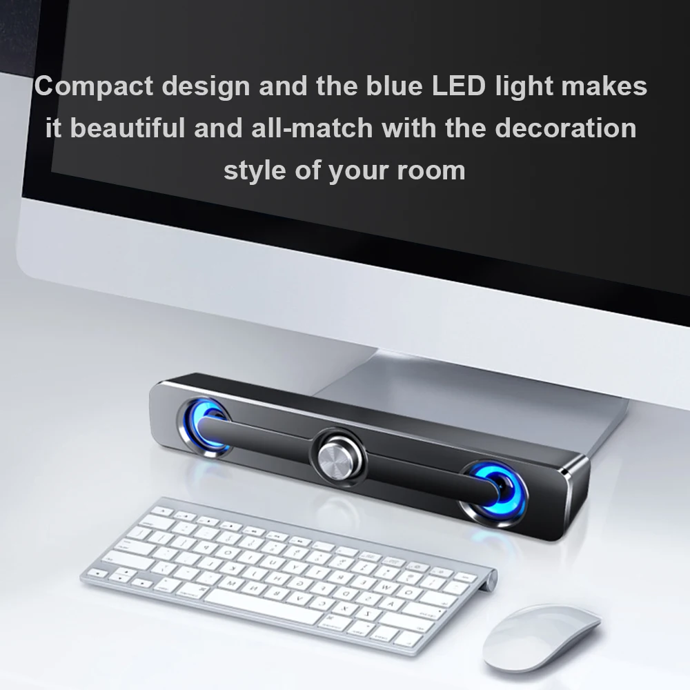 SADA V 111 компьютерный динамик USB проводной мощный бар стерео сабвуфер басовый для
