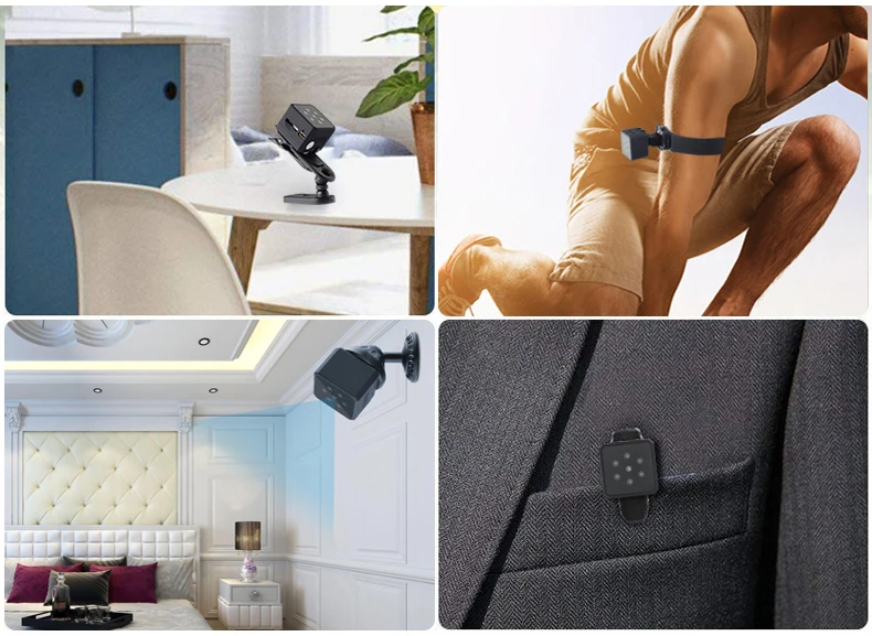 

WiFi IP Micro webcam Mini Camera P2P Wireless HD 720P Portable Camcorder Video Recorder Night vision Remote View support 32g