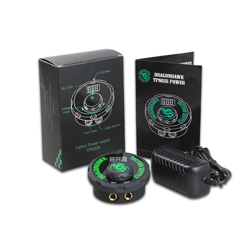 Переключатель питания для татуажа Dragonhawk lcd двойной режим передачи коробка для татуировки пулемет источник питания