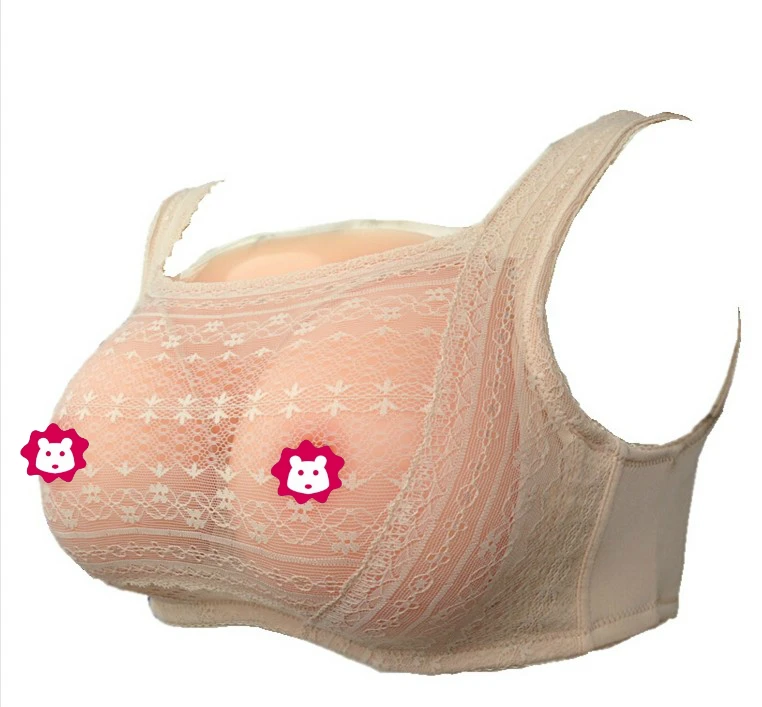 

Artificial Silicone Fake Breast Form Crossdress Silicone Breast Forms Transvestism Dressed As Woman B-E Cup with Bra Skin Color