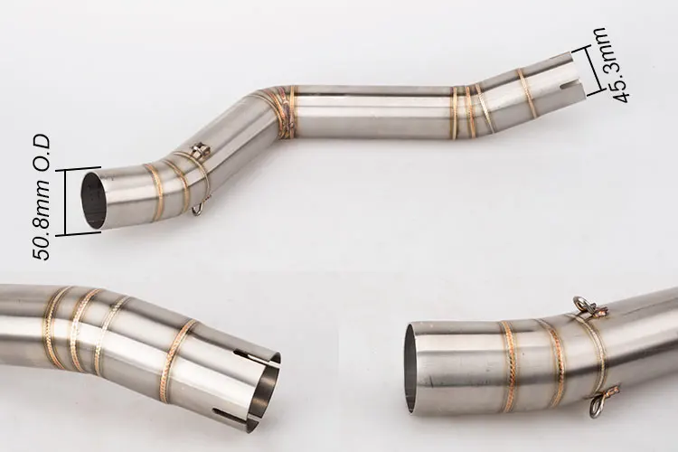 Akrapovic выхлопная труба мотоцикла из углеродного волокна Бенелли Akrapovic выхлопная средняя секция с DB killer для TRK502 ZX10 Z900