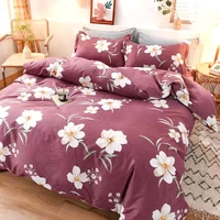 2020 new flower fashion bedding quilt cover 1 pcs cotton ab double sided pattern simplicity quilt cover for bedroom