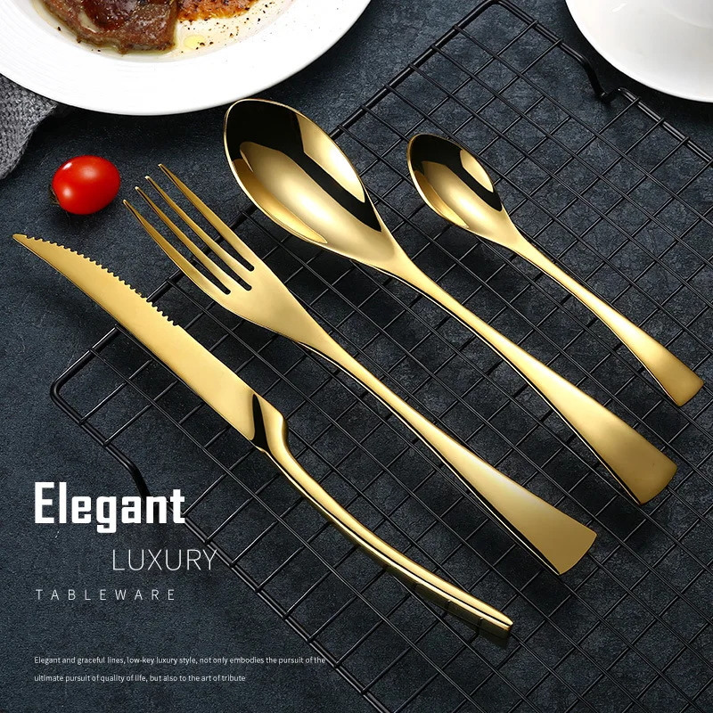 Столовая посуда из высококачественного ножа и вилки для стейка нержавеющей