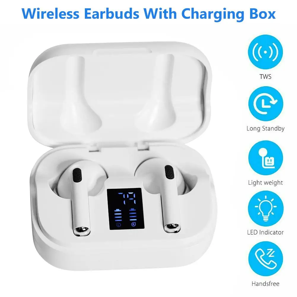 

LED Digital TWS Mini Waterproof Sport True Wireless Stereo Noise cancelling Earphone Wireless Earbuds