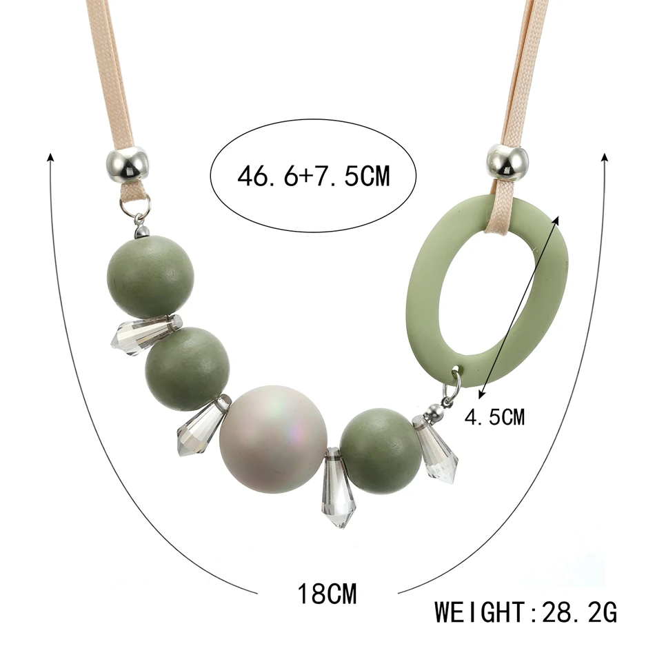 Женское Ожерелье с кулоном Match-Right массивное винтажное ожерелье бусинами женское