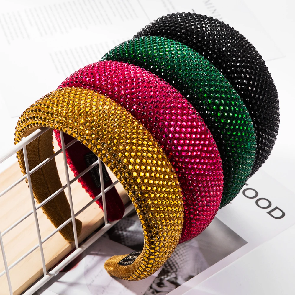 

1pc Winter Solid Color Wide-brim Hair Band Fashion Sequin Hair Hoop For Women Hair Accessories Headband Hairband For Girls