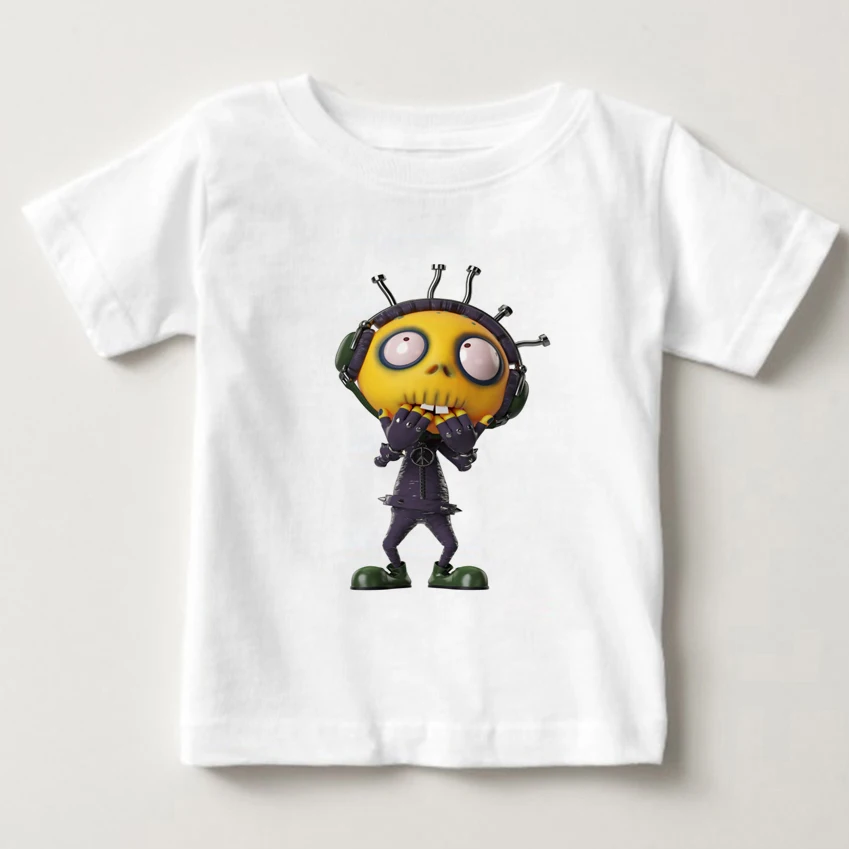 

Zombies Cartoon Children T Shirts Boys Kids T-Shirt Designs Teen Clothing For Boys Baby Clothing Girls T-Shirts Hanna MJ
