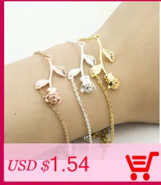 Pulseras Mujer Moda Stainless Steel Origami Elephant Bracelets For Women Lucky Jewelry Gold Silver Chain Charm Bracelet