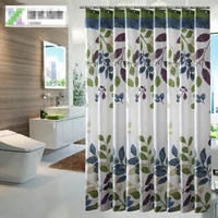 shower curtain leaves pattern hotel waterproof hanging cloth printing curtains for bathroom 3jl511 jarlhome