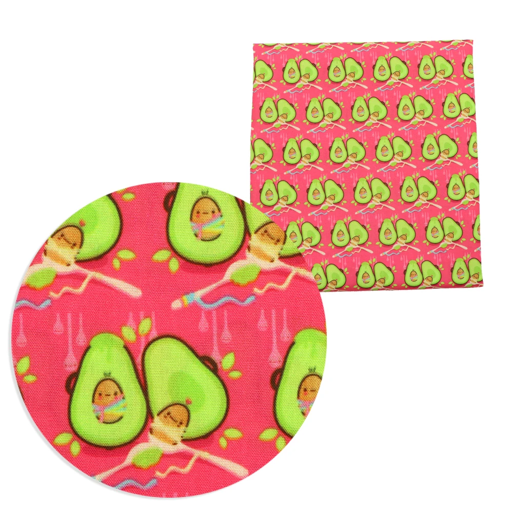 Ткань для шитья, квилтинга и рукоделия из 100% хлопка Donuts Food Avocado (1Yc14103)