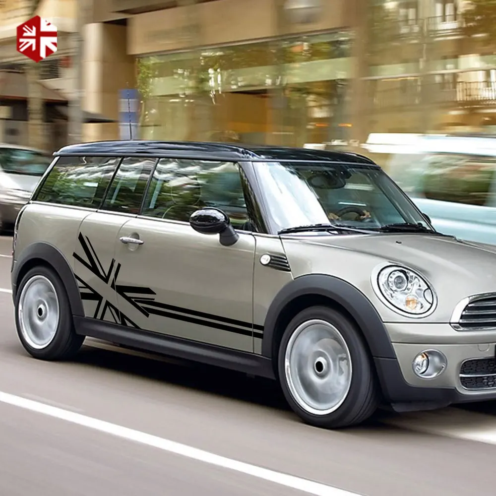 2 шт. флаг соединения Джек стильная наклейка на дверь боковые полосы корпус для MINI