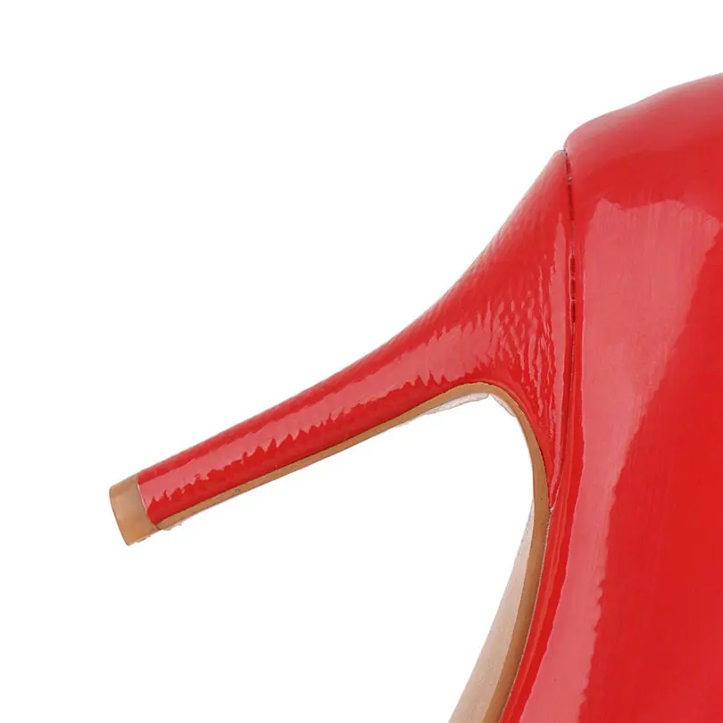 Женские сапоги выше колена из лакированной кожи на тонком каблуке 8 см | Обувь