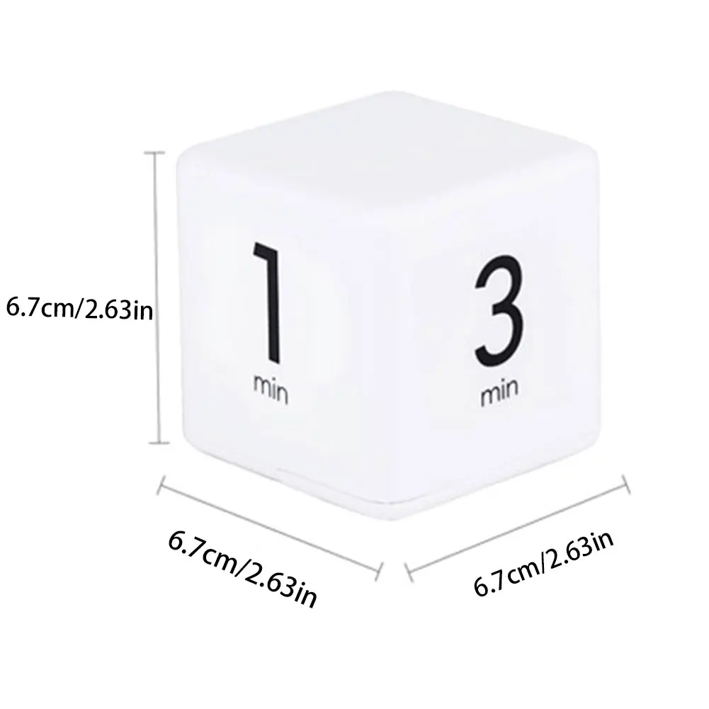 

Gravity Cube Timer Electronic Pomodoro Timer Minutes Cube Timer Kitchen Timer Alarm Timer For Time Management 1-10 Minutes White