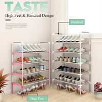 easy assemble shoe rack sneakers stand boots rack portable space saving home dorm stand holder metal shoe shelf with handrail