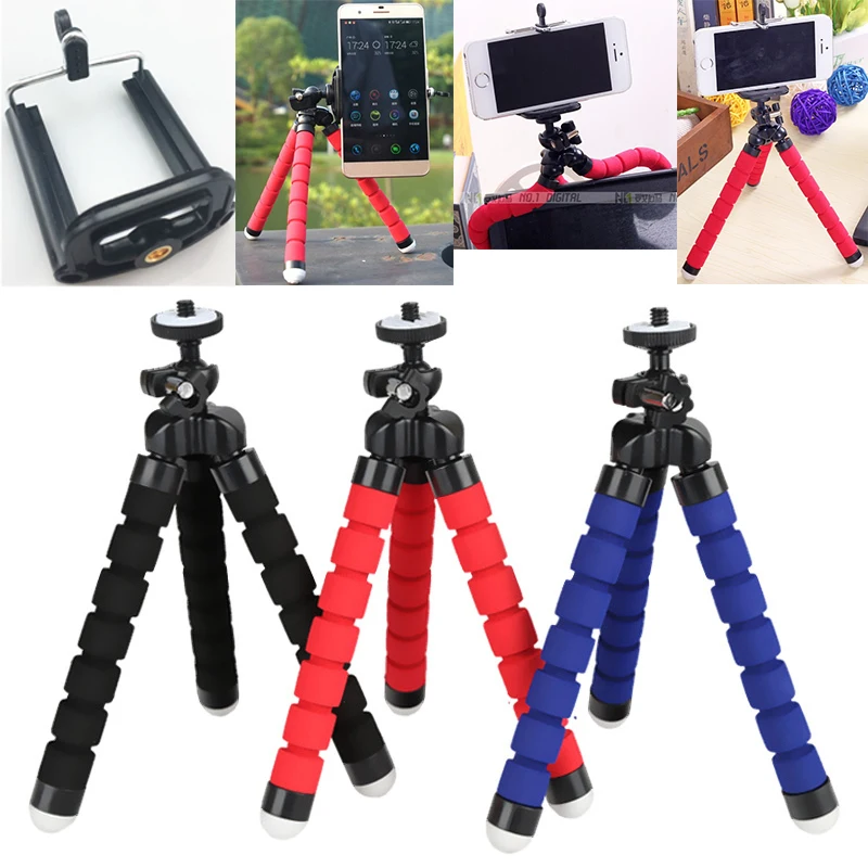 

Tripod for Phone Flexible Sponge Octopus Mini Tripod for IPhone Mini Camera Tripod Phone Holder Clip Stand phone tripod