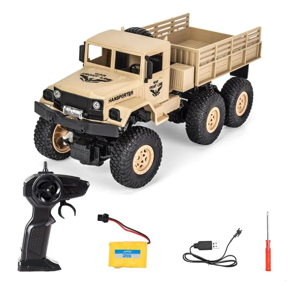 JJRC/Q69 6WD 1/18 RC Автомобиль 2,4G внедорожник военный грузовик с дистанционным управлением 10 км/ч Радиоуправляемый гусеничный альпинистский автомобиль игрушка RTR