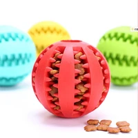 pet dog toys stretch rubber leaking ball toy funny interactive elasticity ball dog chew toy puppy tooth cleaning ball of food