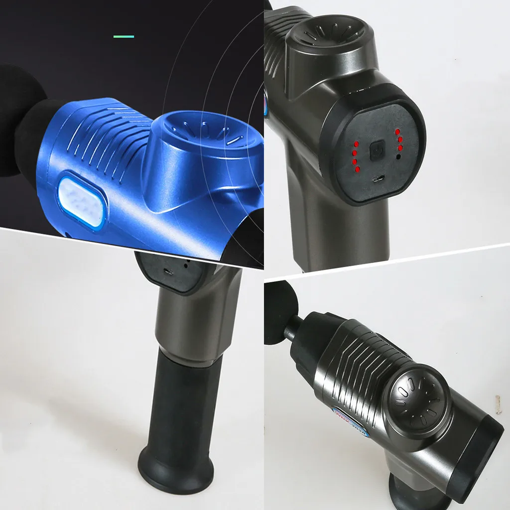 Muscle Massage Gun Percussion 8 Tips Vibration Body Relaxer Therapys Massager Recovery With Noise Reduction Technology |