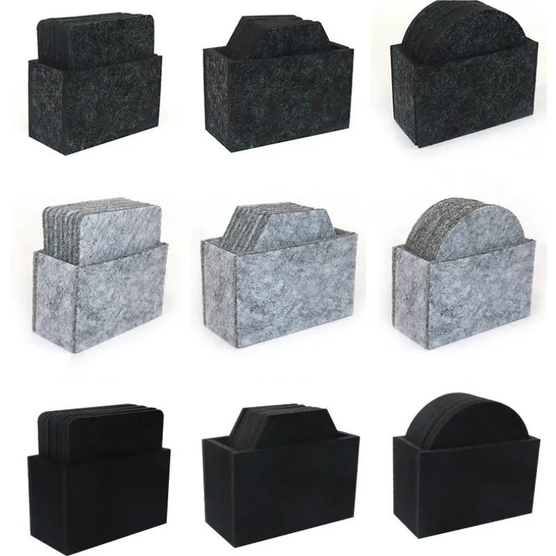 8 шт./компл. Абсорбирующая круглая Шестигранная войлочная подставка под чашку