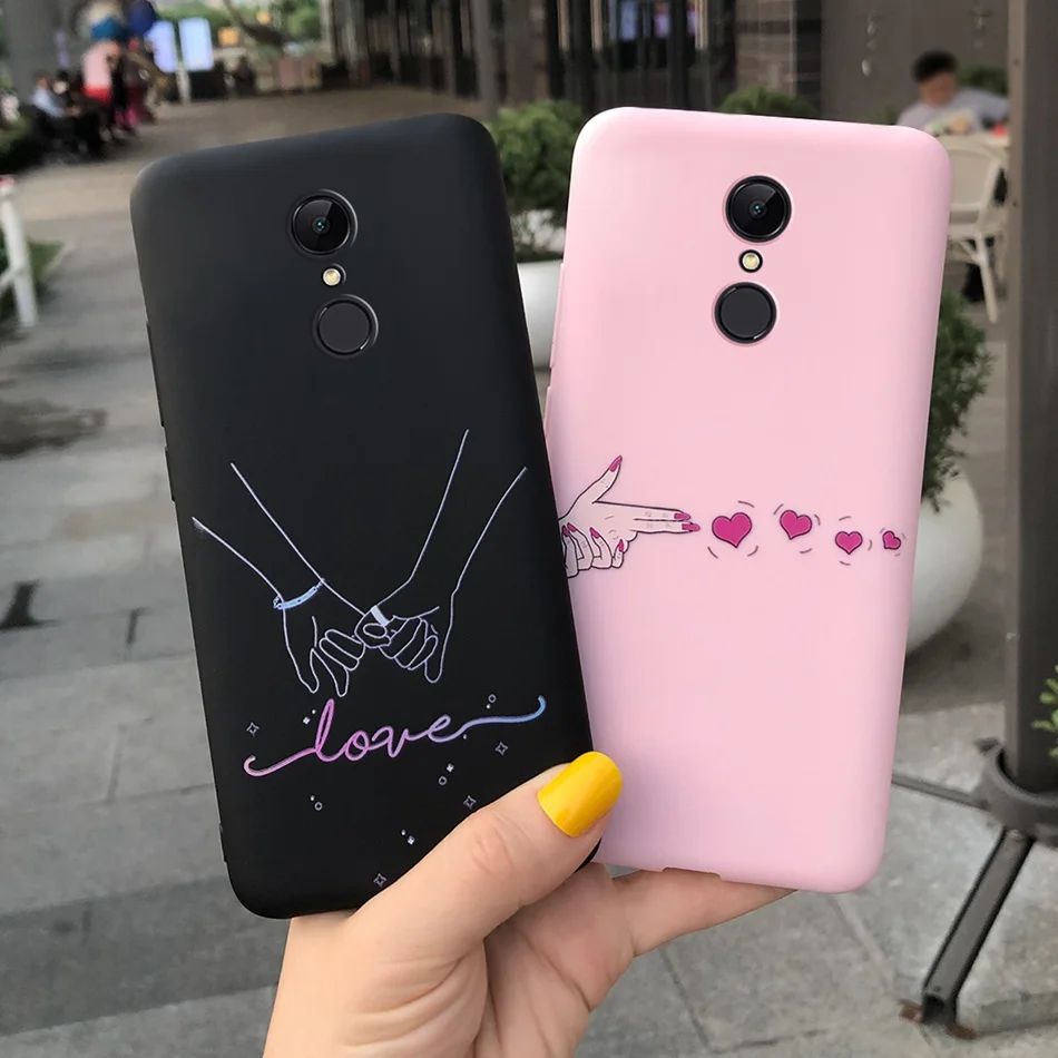 Чехол для Xiaomi Redmi 5 Plus чехол телефона силиконовый карамельного цвета из ТПУ задняя