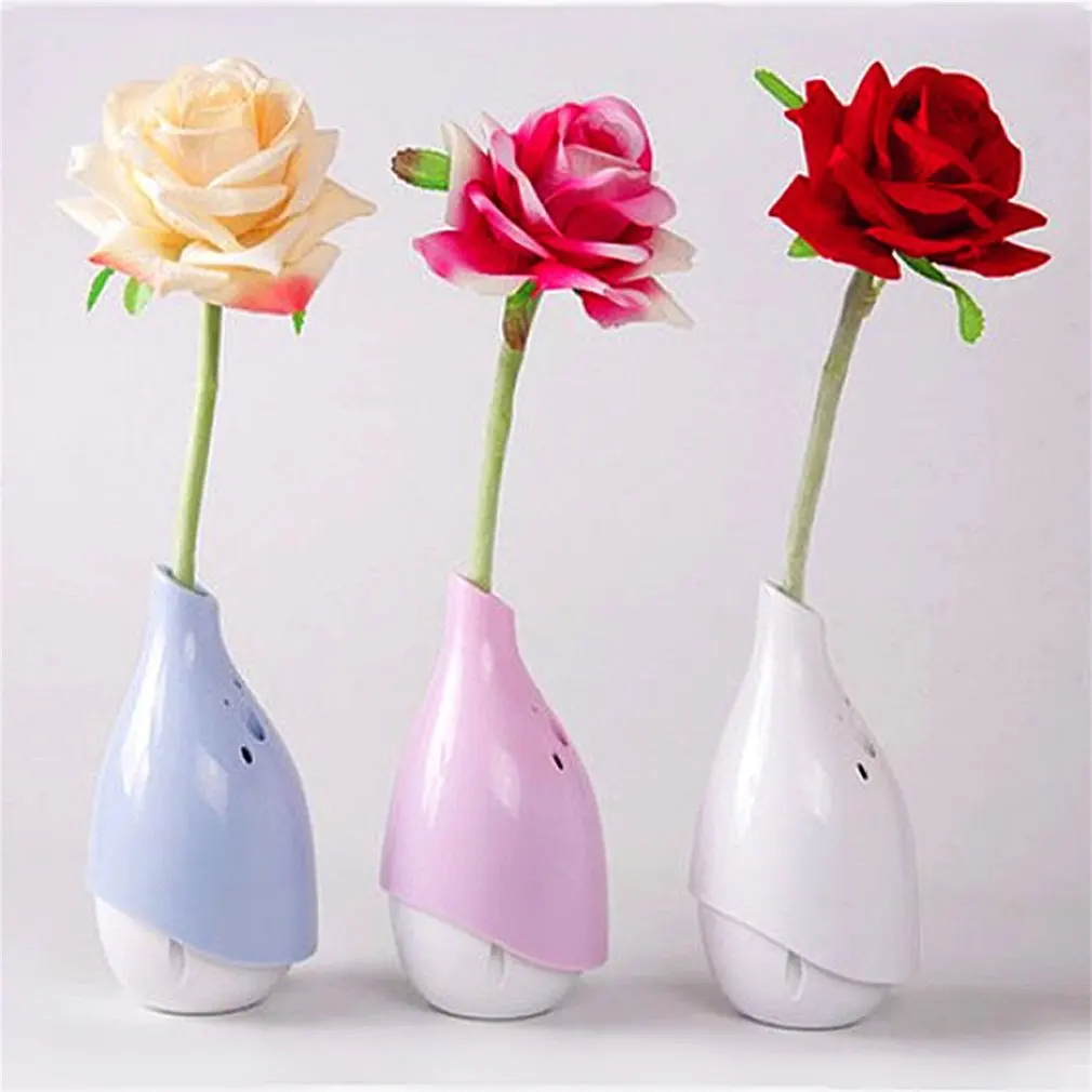 

Artificial Rose Vase Air Freshener Purification Bottle Home Oxygen Decor