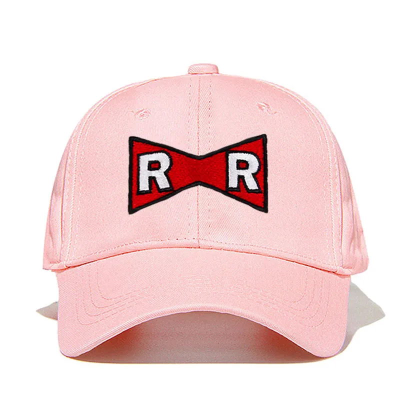 Розовый Мужская шляпа, бейсбольная кепка Dragon Ball Dr. Gero Dad Hat хлопок красная лента армейская деликатная кепки с надписью Нет структуры шляпа - Цвет: Розовый