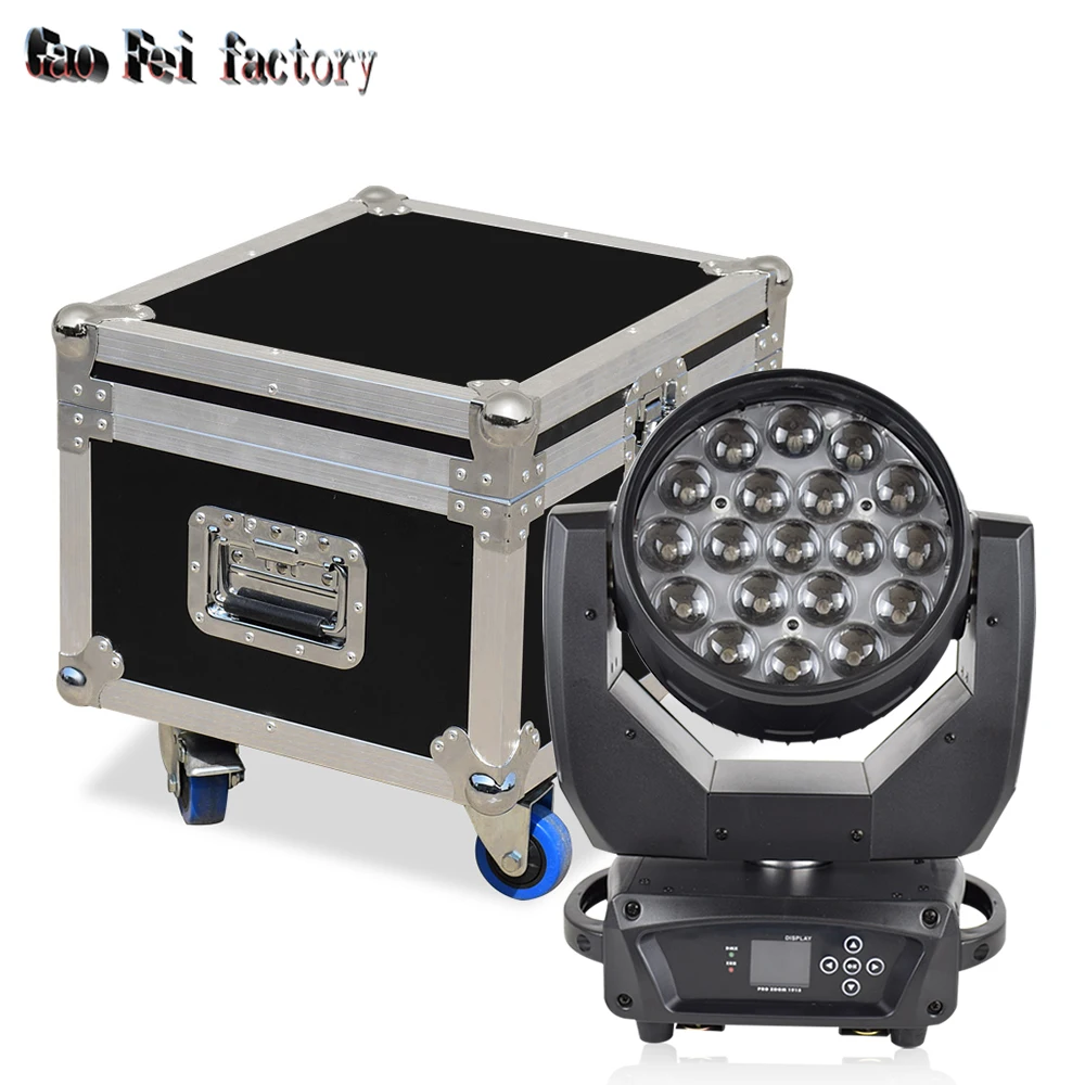 Dmx светодиодный светильник с движущейся головкой Лира луч зум мыть 19X15W