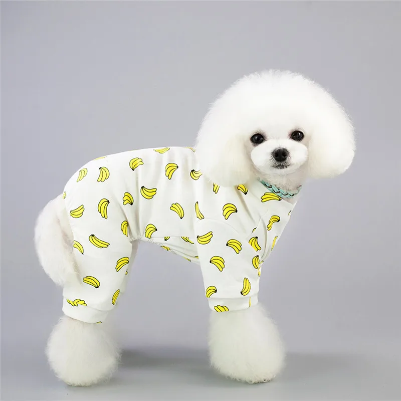 

Small Dog Pajamas Jumpsuit Spring Summer Dog Clothes Overalls Yorkshire Poodle Bichon Pomeranian Schnauzer Pet Clothing Outfits
