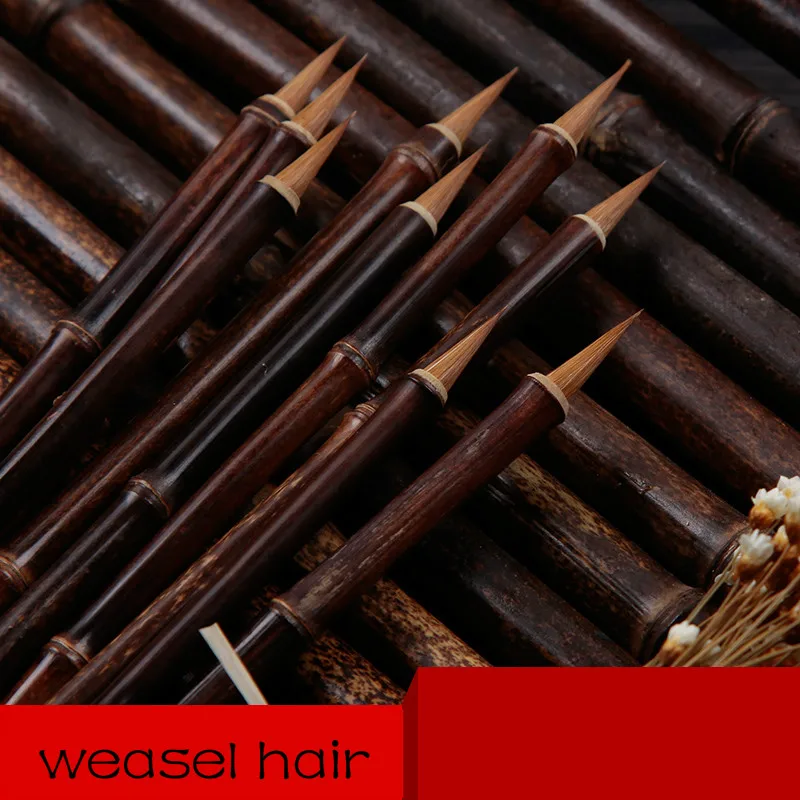 Волчья кисть для каллиграфии с несколькими волосами Китайская традиционная