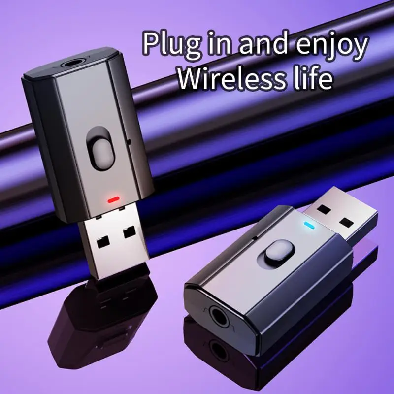 

USB Bluetooth-адаптер совместимый с 5,0 приемником, передатчиком, динамиком, автомобильным беспроводным аудиоадаптером, стерео, автомобильное Hi-Fi-...
