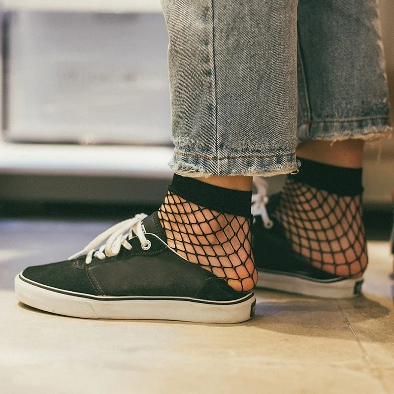 Крутые дышащие удобные ажурные носки для женщин сексуальные женские сетчатые в