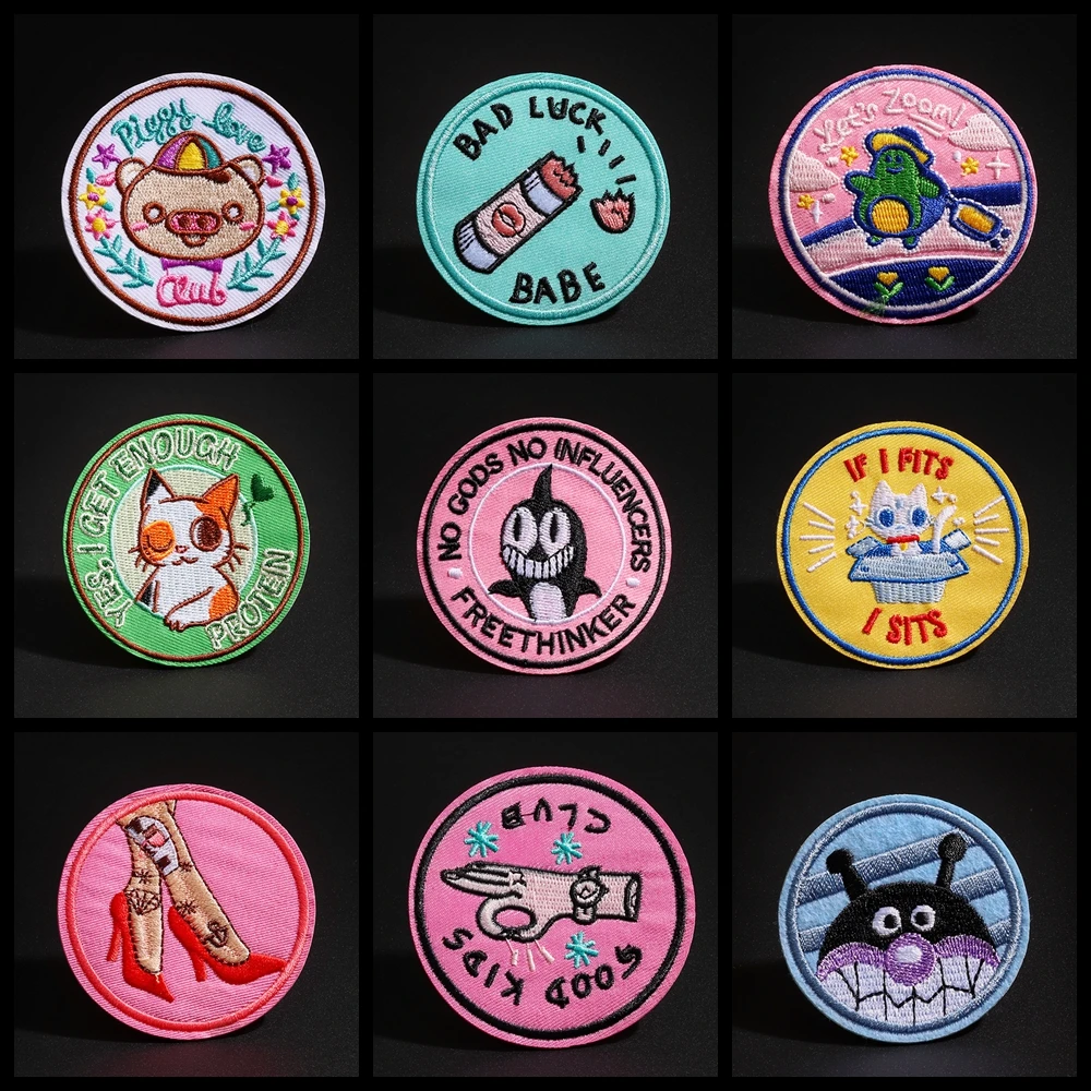 1 шт. прекрасное милый кот Заплатки с изображением пингвинов железные на высоких