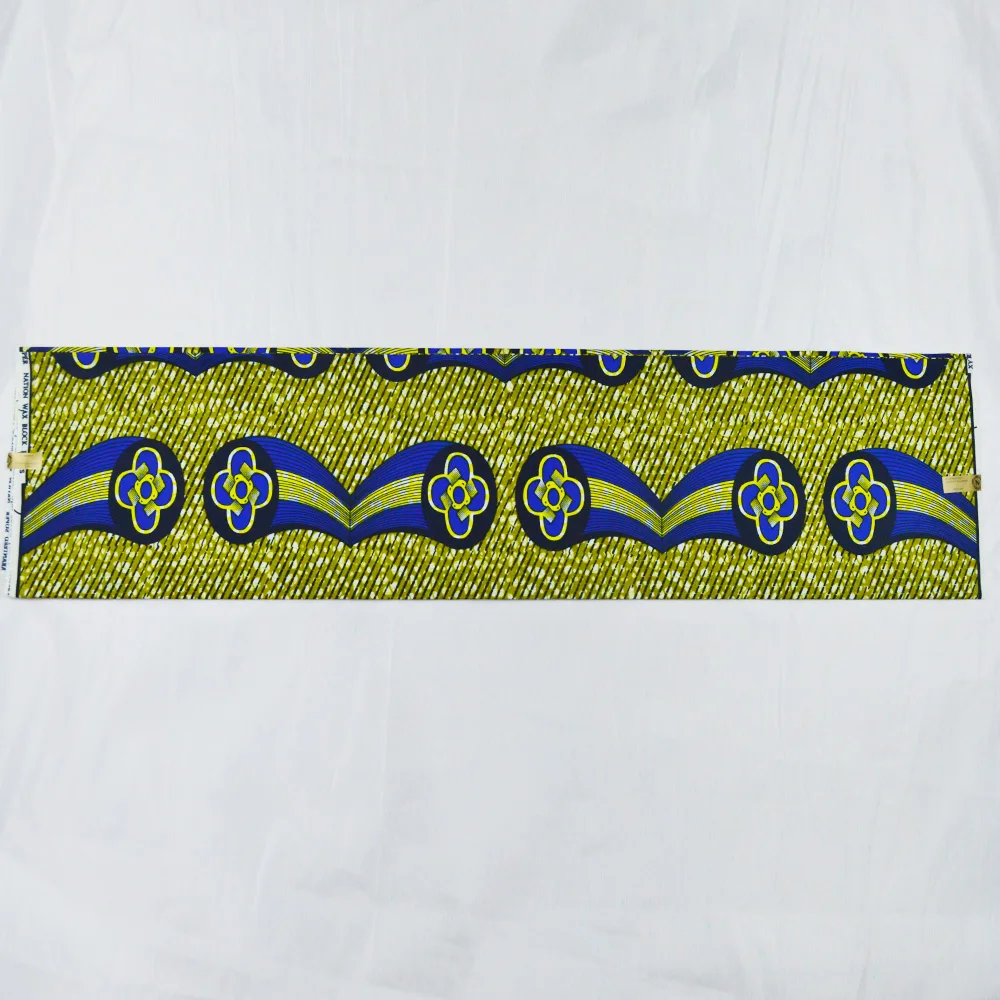 1 ярд ткани из Анкары африканская ткань натурального воска с принтом полиэстера