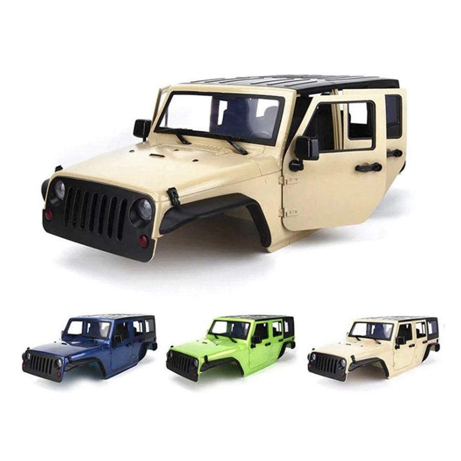 Чехол для JEEP Wrangler твердый пластиковый корпус 1/10 RC Гусеничный Cherokee Axial SCX10 и II 90046