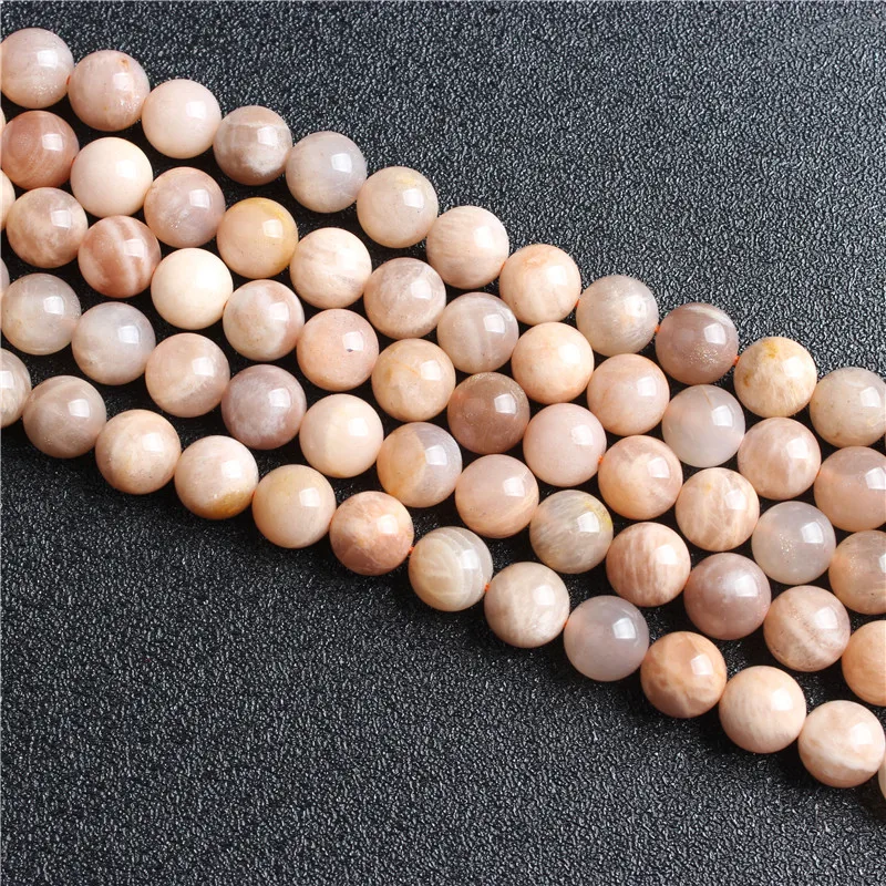 

Natural round bead sun stone Loose beads 4 / 6 / 8 / 10 / 12mm suitable for jewelry making DIY Bracelet Necklace