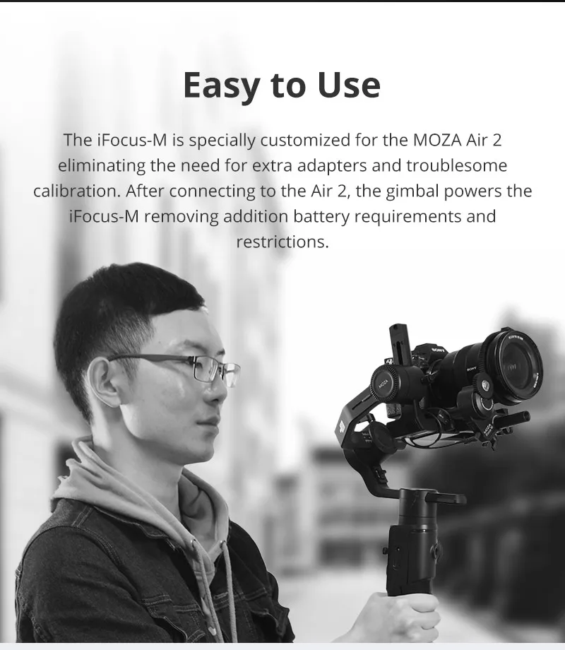 MOZA iFocus беспроводной мотор для непрерывного изменения фокусировки для Moza Air 2, Air, или AirCross DSLR Gimbal стабилизатор для непрерывного изменения фокусировки аксессуары