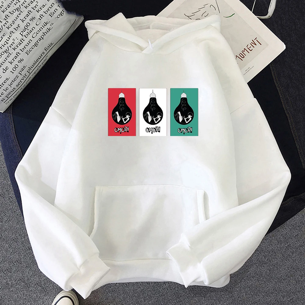Omori Hoodies Women Sweetshirts Fashion Long Sleeve Pullover Hooded Casual Harajuku Kpop Streetwear Gothic clothes ropa mujer