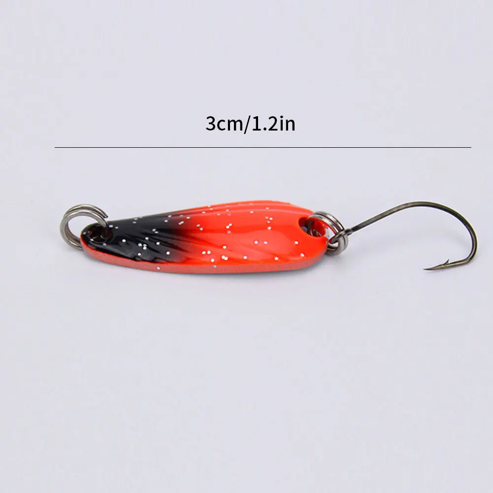 

Spoon-type shell color sequins Lure Fishing Lure Metal Bait Single Hook Spinner Hard Bait Trout Bass Pike Winter Ice Fishing