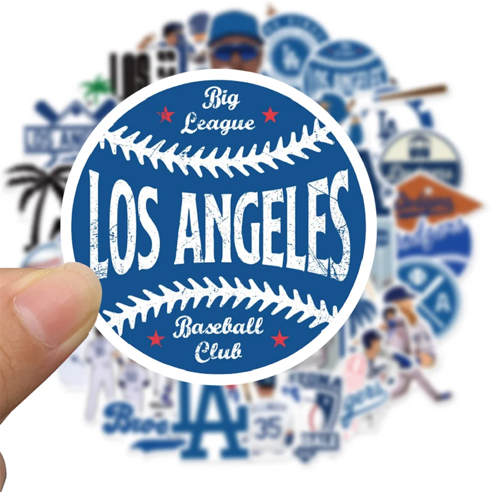 Бейсбольные стикеры серии Dodgers 10/30/50 шт. для ноутбука гитары мотоцикла багажа