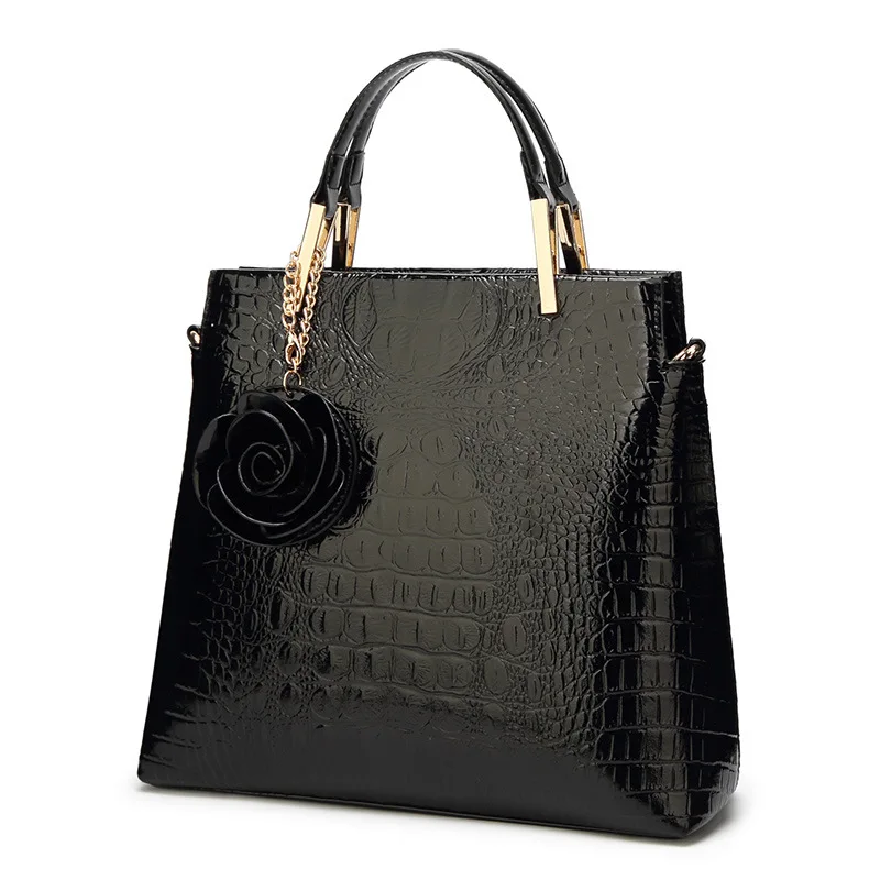 

Bags of Women 2020 New Ladies Shoulder Bag Pu Leather Fashion Vertical Square Crossbody Bag Crocodile Pattern Handbag Women Bag