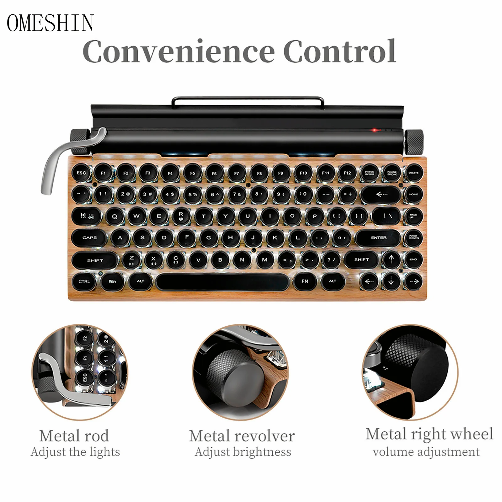 Mechanical Keyboard Dot Retro Typewriter Gaming Wireless Bluetooth | Компьютеры и офис