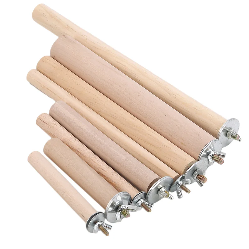 1 шт. подвесная стойка с изображением попугая из сырого дерева для домашних