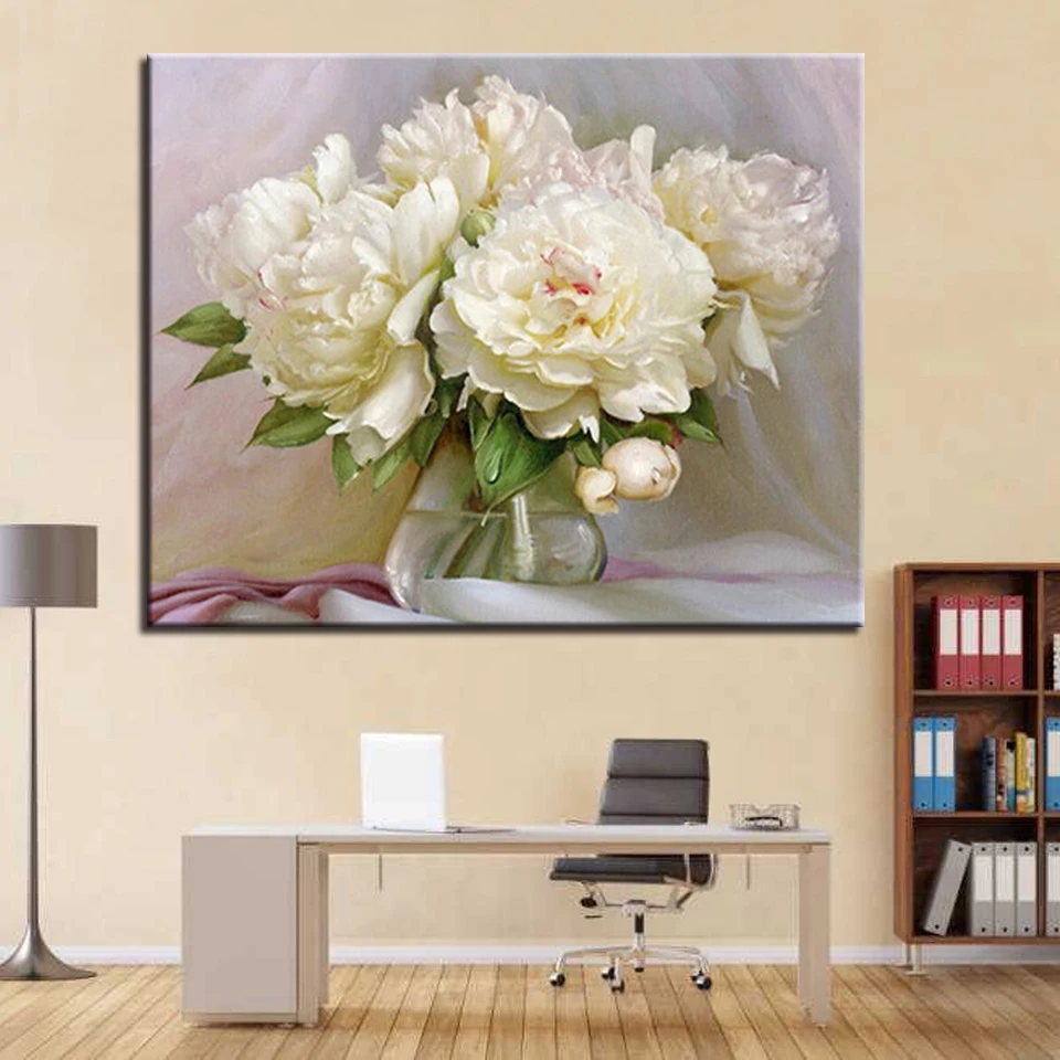 Хризантема DIY Краска ing комплекты номеров картина с каллиграфией акриловая